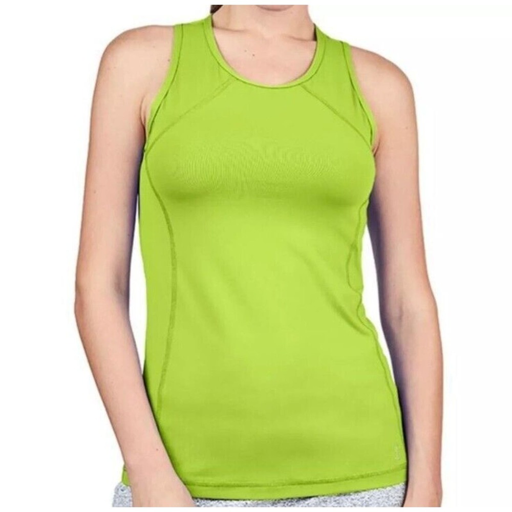 NEW Sofibella Tennis Tank Top S Small Teddy Green stretch fitted UPF 50